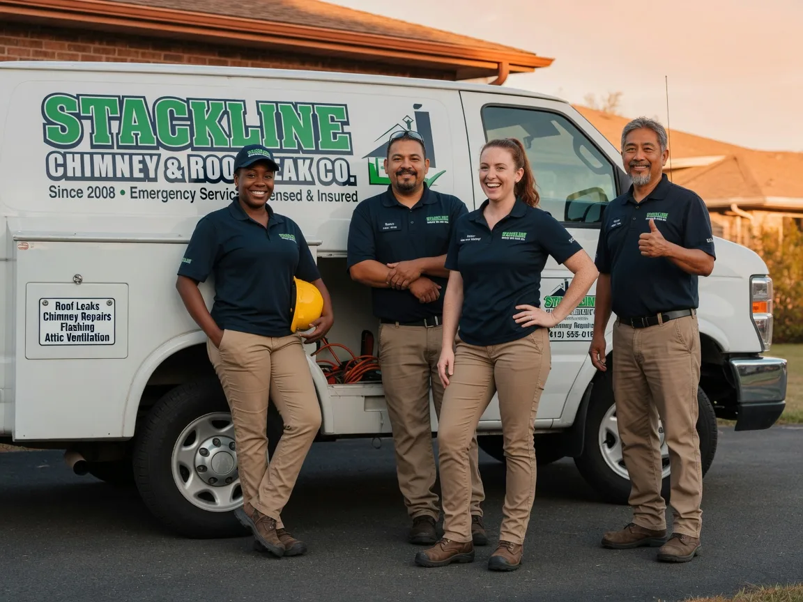 Chimney flashing repair company in Cunningham, TX